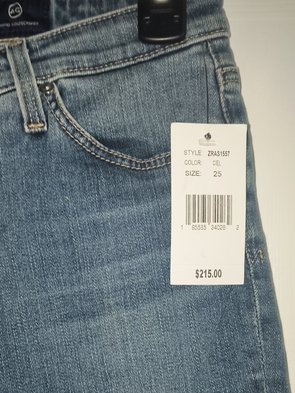 AG Denim Prima Crop Cigarette Crop Jeans Size 25 - Picture 4 of 6